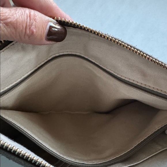 Fossil Crossbody bag with adjustable strap Womens pebbled leather sparkle strap - Picture 3 of 14